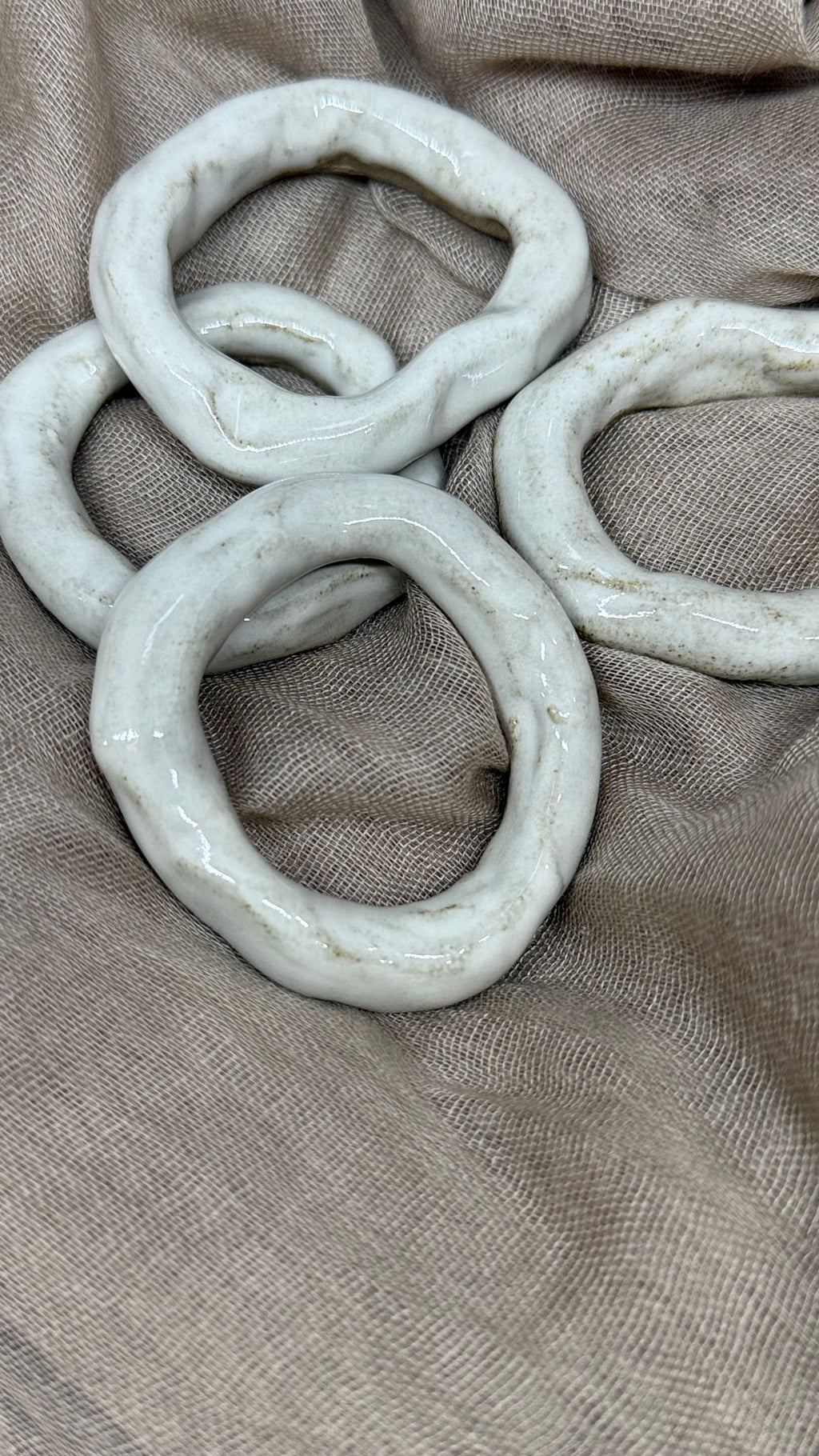 Rond de serviette en grès