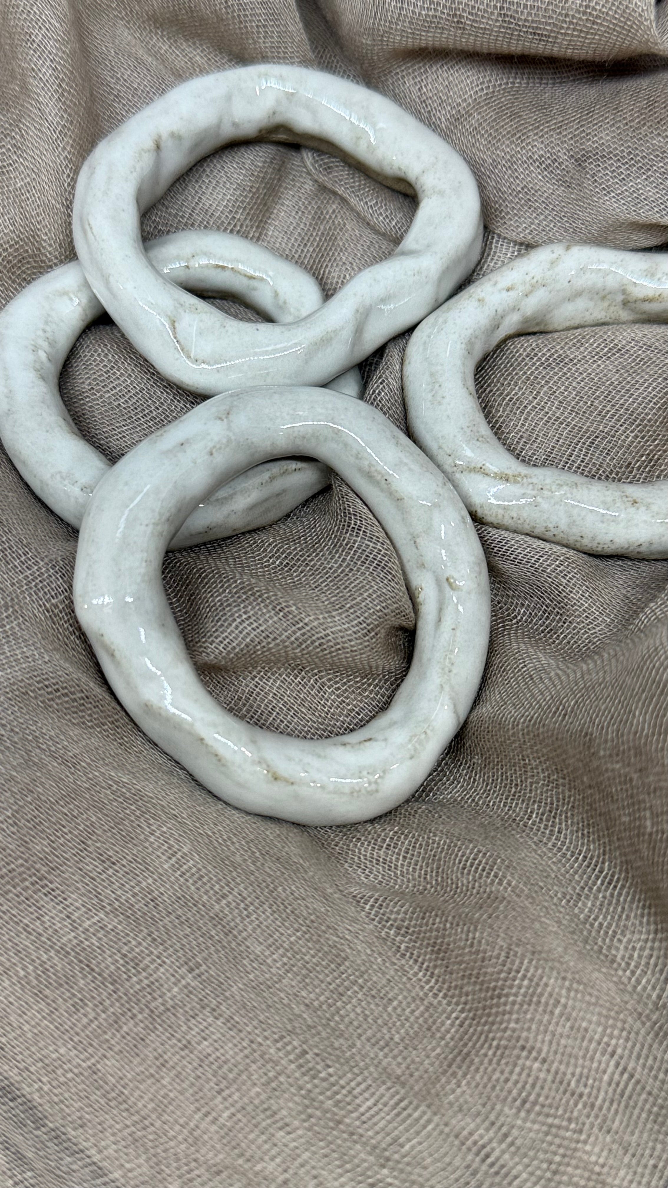 Rond de serviette en grès